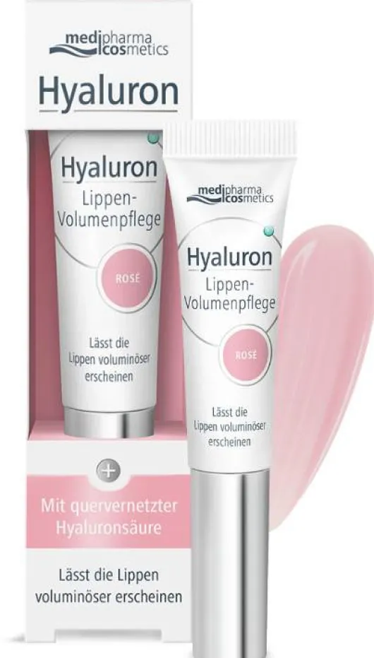 medipharma cosmetics Hyaluron Lippen-Volumenpflege Balsam Rose 7 ml