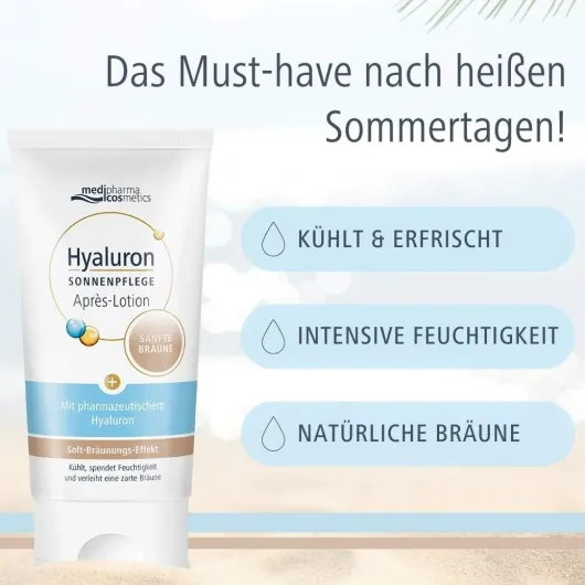 medipharma cosmetics Hyaluron Sonnenpflege Après Lotion sanfte Bräune 150 ml