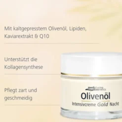medipharma cosmetics Olivenöl Intensivcreme Gold Zell Aktiv Nachtpflege 50 ml