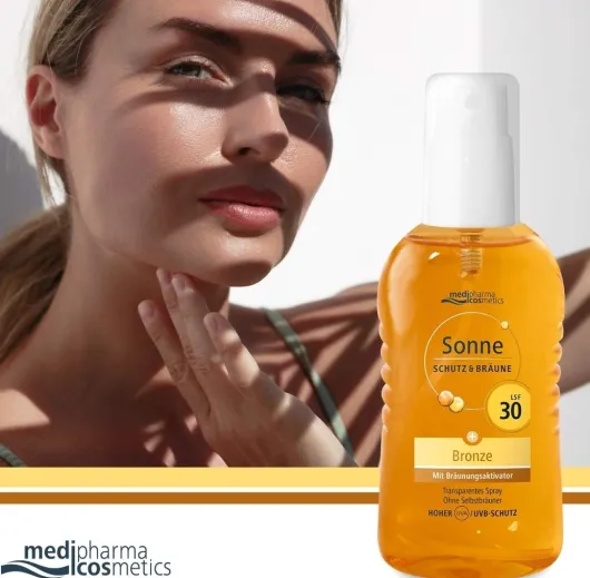 medipharma cosmetics Sonne Schutz & Bräune bronze LSF 30 200 ml Pumpspray
