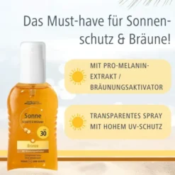 medipharma cosmetics Sonne Schutz & Bräune bronze LSF 30 200 ml Pumpspray