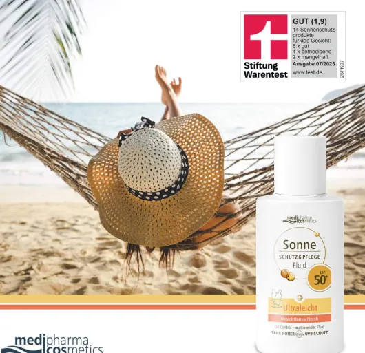 medipharma cosmetics Sonne Schutz & Pflege Fluid ultraleicht LSF 50+ 50 ml Lotion