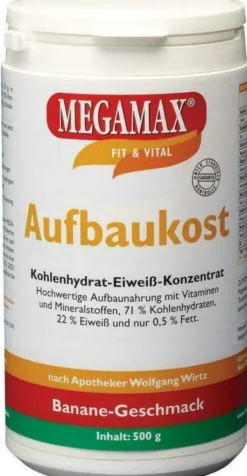 Megamax Aufbaukost Banane Pulver