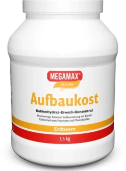 Megamax Aufbaukost Erdbeere 1,5 KG Pulver