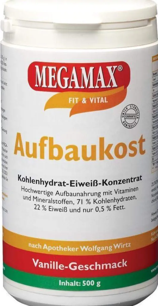 Megamax Aufbaukost Vanille 500 G Pulver