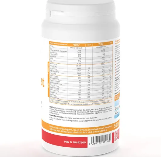 Megamax Aufbaukost Vegan Neutral 500 G Pulver