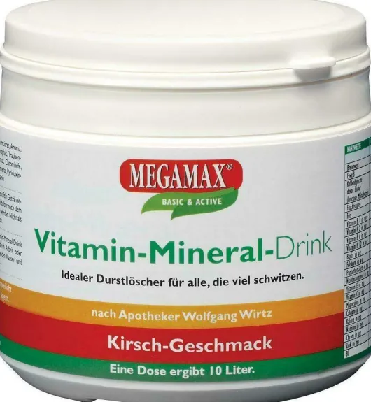 Megamax Vita Mineral Drink Kirsche Pulver
