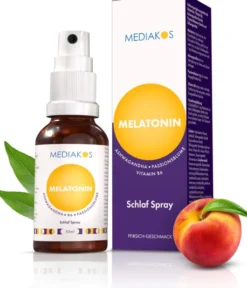 Melatonin Ashwaganda Mediakos Schlaf Spray Vegan 50 ml
