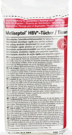 Meliseptol Hbv Tücher Nachfüllpackung 100 Tücher