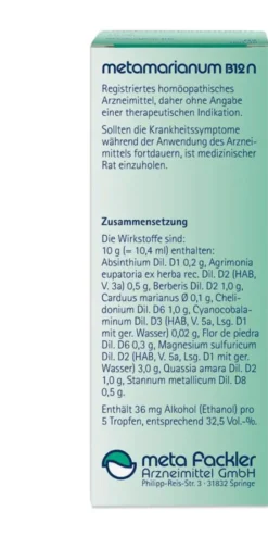 Metamarianum B12 N 100 ml Tropfen