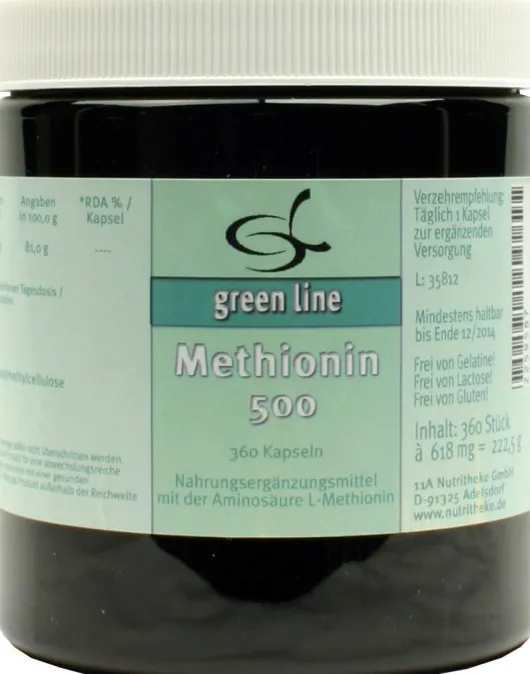 Methionin 500 mg 360 Kapseln