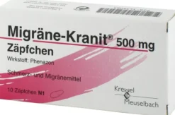 Migräne Kranit 500 mg 10 Zäpfchen