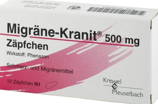 Migräne Kranit 500 mg 10 Zäpfchen