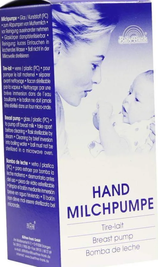 Milchpumpe Frank Hand Kunststoff Unzerbrechlich 10342 1 Stück