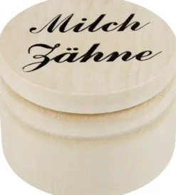 Milchzahndose Holz 3,5 cm