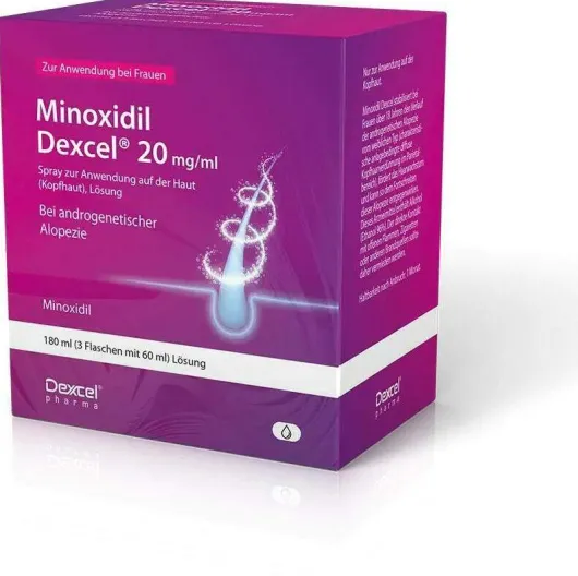 Minoxidil Dexcel 20 mg Je ml 3 X 60 ml Spray
