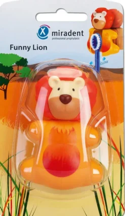 Miradent Zahnbürstenhalter Funny Animals Löwe 1 Stück