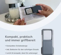 Möller-Therm Taschenlupe mit LED-Beleuchtung