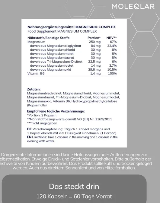 MoleQlar Longevity QNESIUM 120 Kapseln