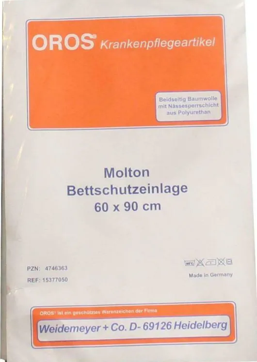Molton Bettschutzeinlage 60 X 90 cm 1 Stück