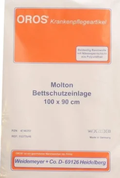 Molton Bettschutz Einlage 100x90cm