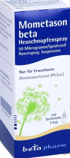 Mometason Beta Heuschnupfenspray 50 µm Je Sprüßstoß 18 G