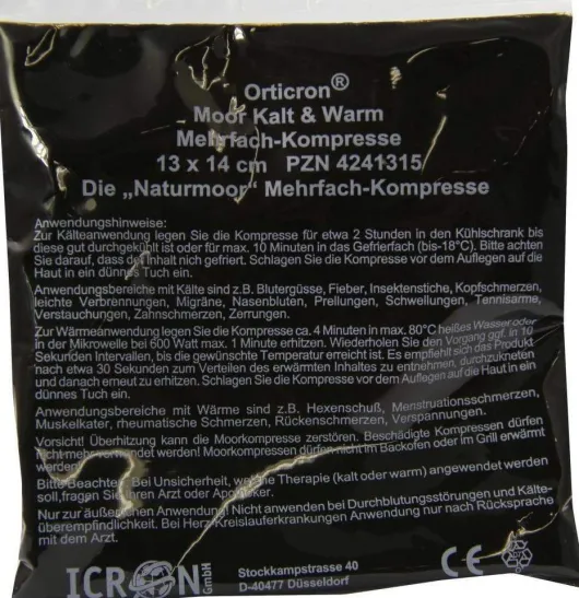 Moor Kalt Warm Mehrfachkompresse Naturmoor 13 X 14 cm 1 Stück