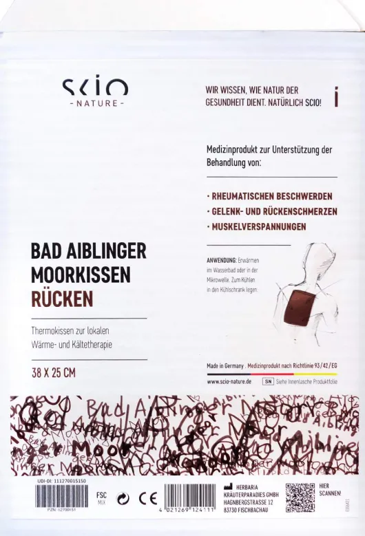 Moorkissen Bad Aiblinger Rücken 25 X 38 cm 1 Stück