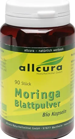 Moringa Blattpulver Bio Kapseln