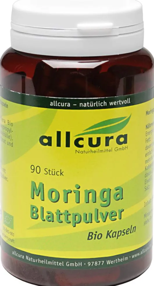 Moringa Blattpulver Bio Kapseln