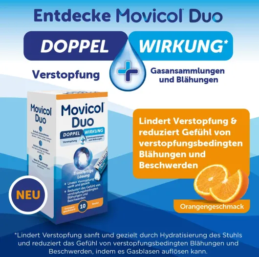 Movicol Duo trinkfertige Lösung in Beuteln 10 Stück