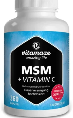 Msm Hochdosiert + Vitamin C 360 Kapseln
