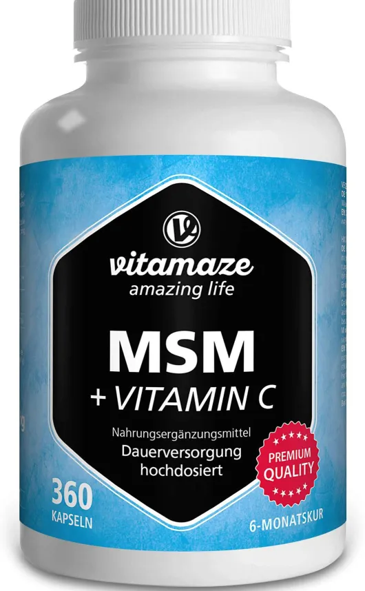 Msm Hochdosiert + Vitamin C 360 Kapseln