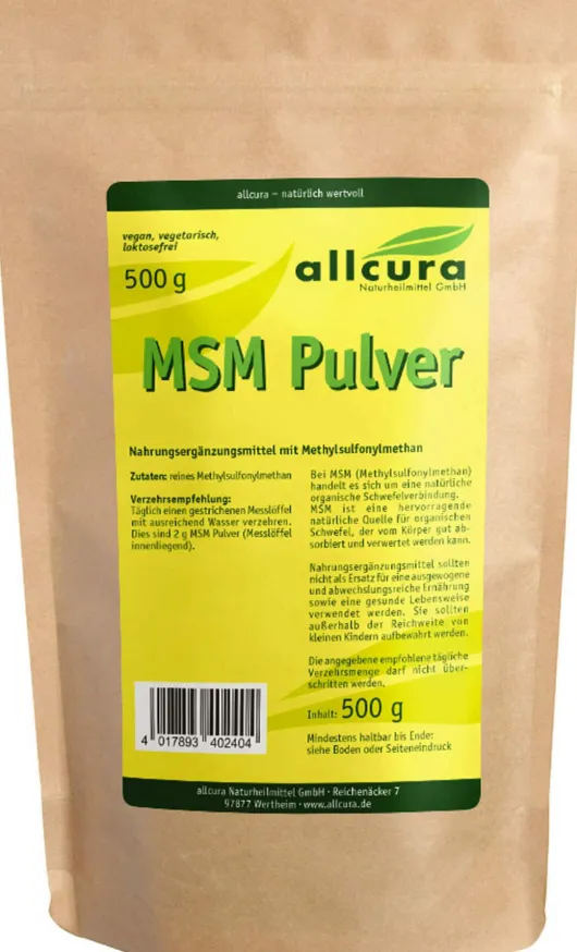 Msm Pulver Methylsulfonylmethan 500 G