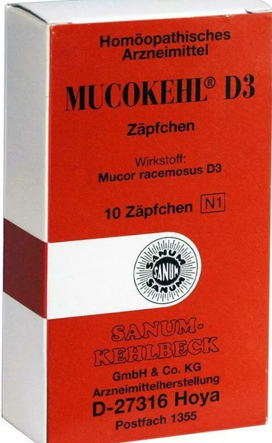 Mucokehl Suppos. D3 10 Zäpfchen