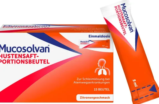 Mucosolvan Hustensaft-Portionsbeutel 15 x 5 ml