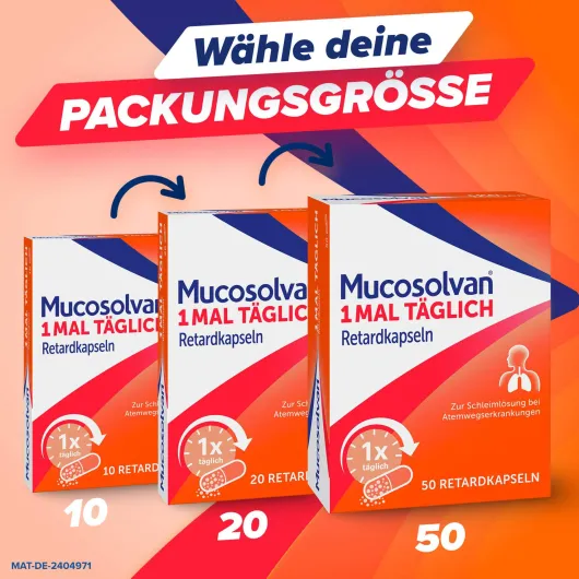 Mucosolvan 1mal täglich 10 Retardkapseln