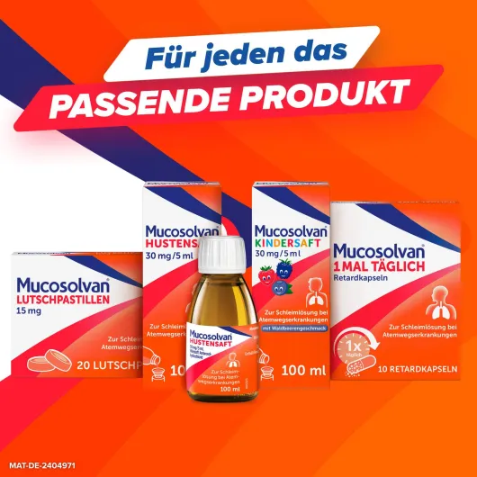 Mucosolvan 1mal täglich 10 Retardkapseln