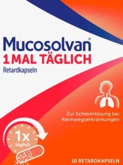 Mucosolvan 1mal täglich 10 Retardkapseln