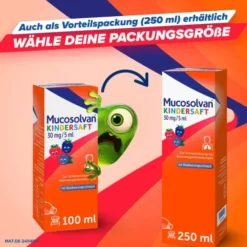 Mucosolvan 100 ml Kindersaft 30 mg je 5 ml