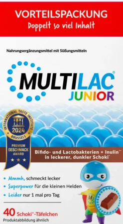 Multilac Junior Täfelchen 40 Stück