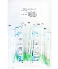 Mundpflegestäbchen Schaumstoff Neutral 10 Stück