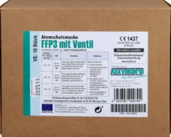 Mundschutz Ffp3 Mit Ventil 10 Stück