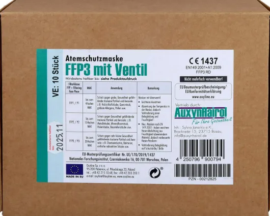 Mundschutz Ffp3 Mit Ventil 10 Stück