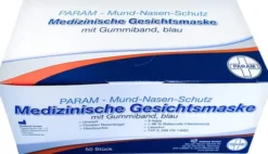 Mundschutz 3lagig Einweg M.Gummiband Blau