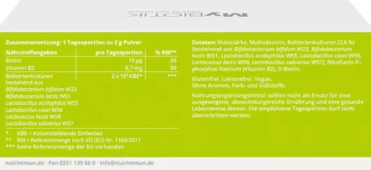 Mybiotik Pur Pulver 90 X 2 G