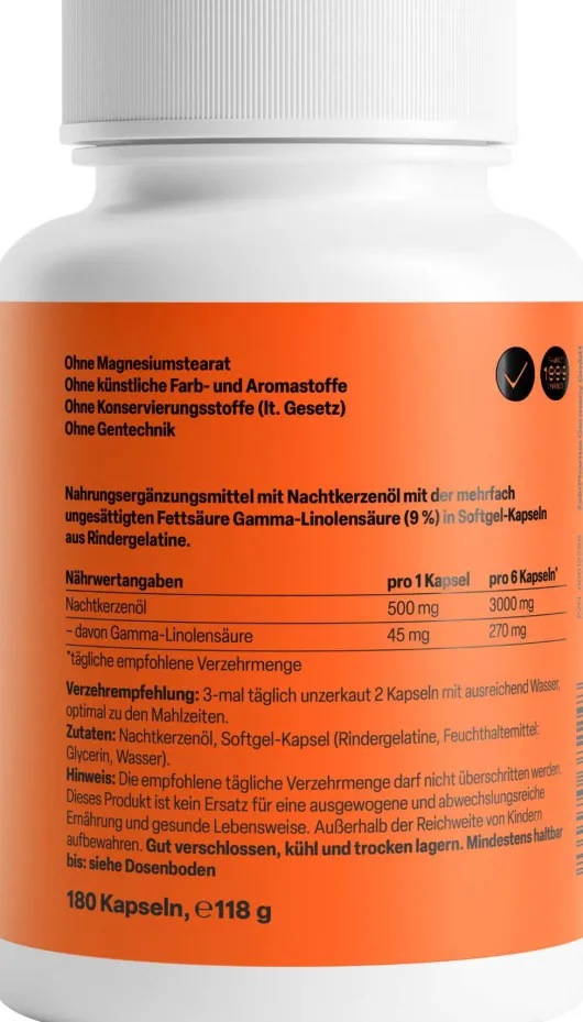 Nachtkerzenöl 180 Kapseln