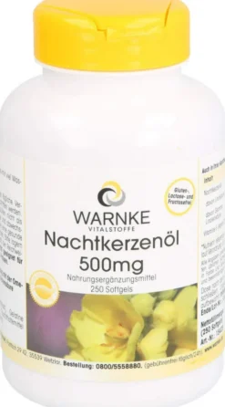 Nachtkerzenöl 500 mg 250 Kapseln