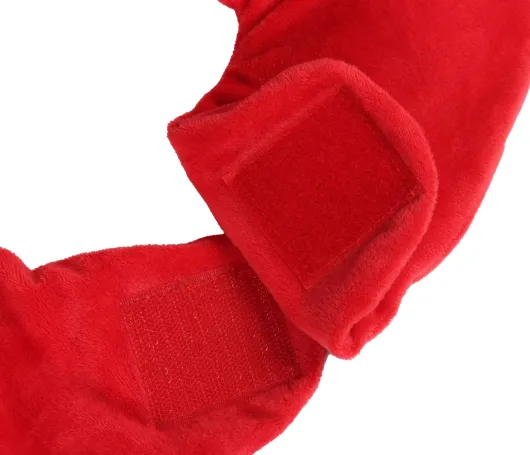 Nacken-Wärmflasche mit breitem Einfülltrichter inkl. Bezug, rot 1 Stück
