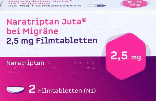 Naratriptan Juta bei Migräne 2,5 mg Filmtabletten 2 Stück